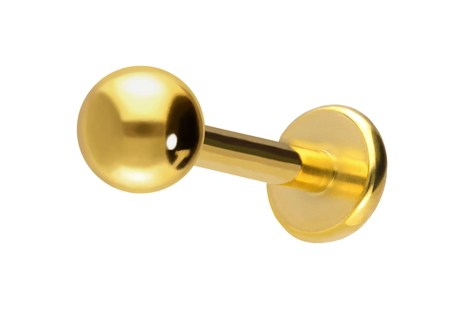 Titan Labret Piercing mit Innengewinde